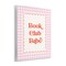 Stupell Industries Book Club Babe Gingham Wall Plaque, design by Nadia Hassan